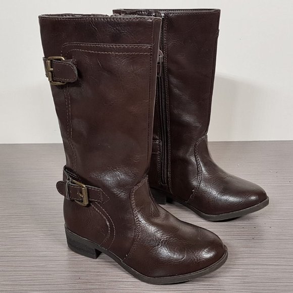 Nordstrom 'Brynn' Riding Boot Toddler Brown (age 2-4) Size 8 - Picture 1 of 6